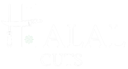 Halal Cuts White Logo with Transparent Tribe Symbol